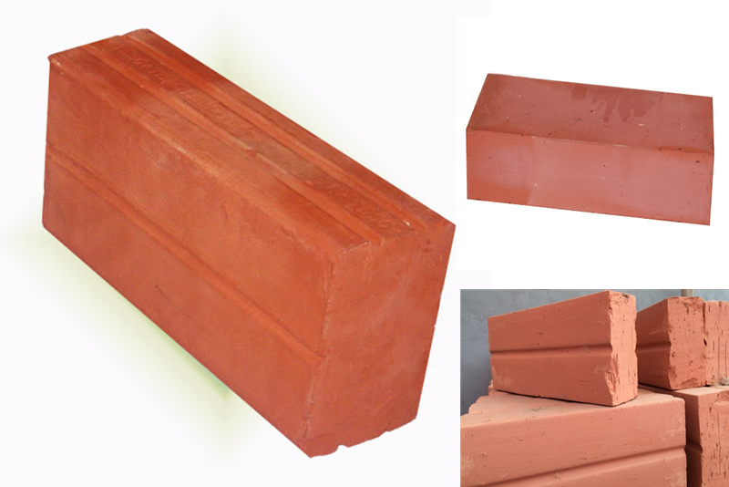 Gạch đặc đất s&eacute;t nung được sử dụng trong hầu hết c&aacute;c c&ocirc;ng tr&igrave;nh x&acirc;y dựng với m&agrave;u đỏ cam hoặc đỏ sẫm từ đất s&eacute;t.
