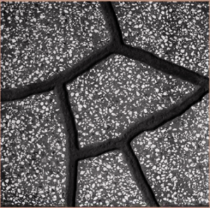 Gạch lát Terrazzo 400×400 (mm) – DP-40-121- đen