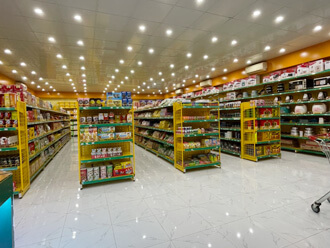 Vinatech cung cấp kệ si&ecirc;u thị nhiều m&agrave;u kh&aacute;c nhau theo y&ecirc;u cầu của kh&aacute;ch h&agrave;ng.
